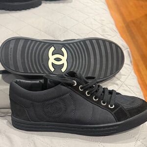 CHANEL Black  Women's Sneakers